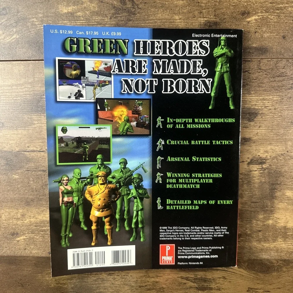 Army Men Sarge's Heroes Official Game Guide [Prima] Clean Fast And Safe Shipping